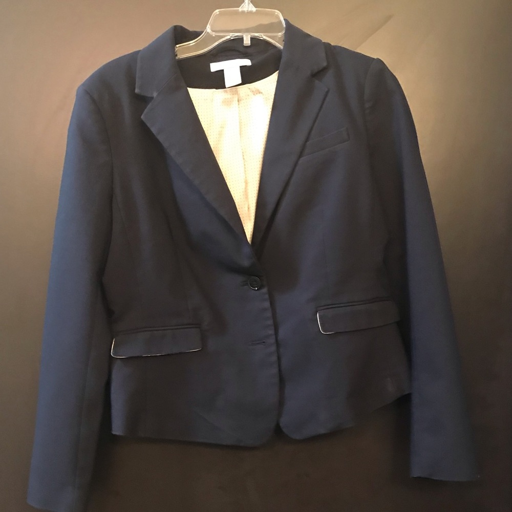 H&M Navy Suit Jacket Blazer - Junior fit